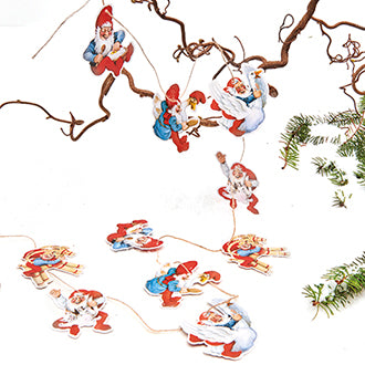Vilhelm Hansen papirguirlande med 10 figurer – 1,8 m