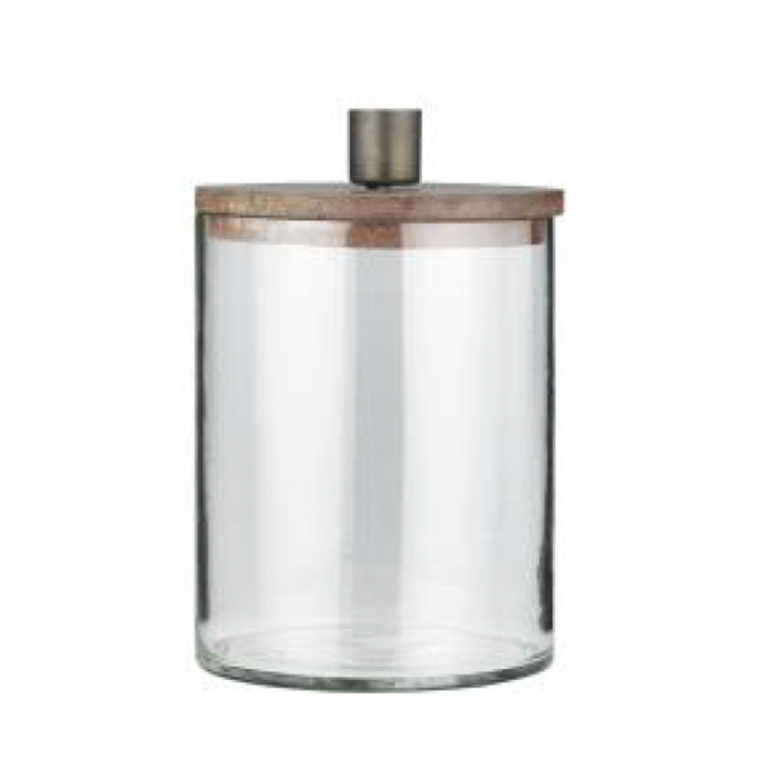 Stage glass for prayer lights with wooden lid