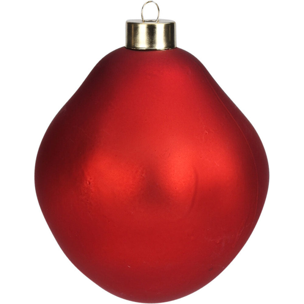 Julekugle i flot glas 10cm