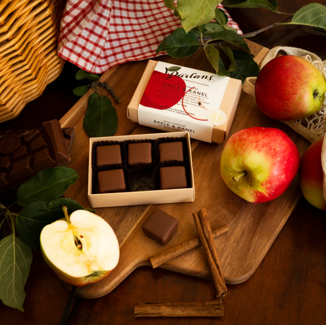 Apple & Cinnamon Karameller i Mælkechokolade – 6 Stykker