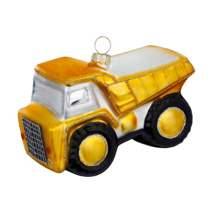 Juleophæng Dumper i glas 8 cm