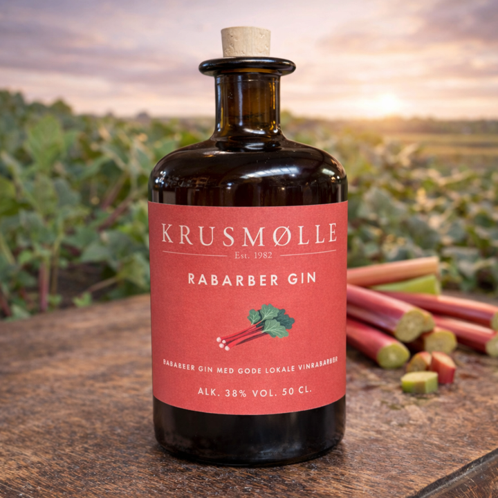 Krusmølle | Rabarber Gin | 50 cl