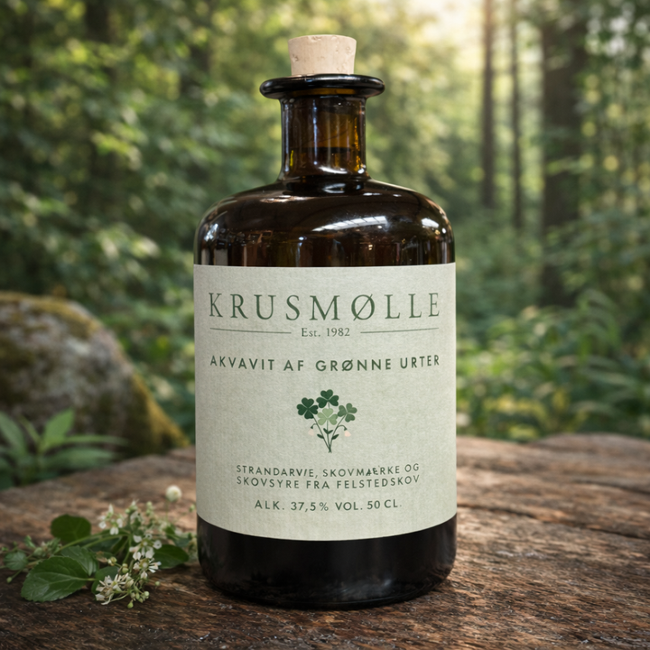 Krusmølle | Akvavit af Grønne Urter | 50 cl