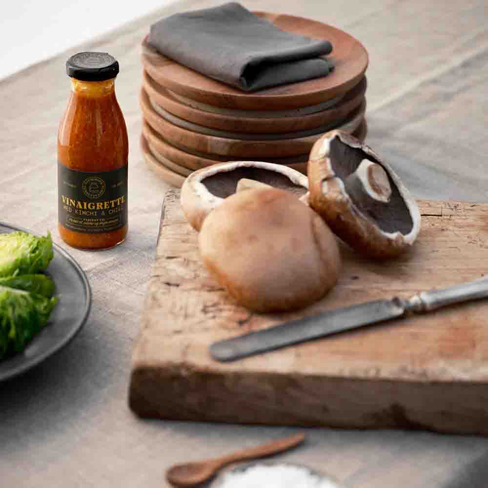 Vinaigrette med kimchi & chili