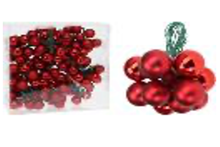 Mini Christmas balls in a cluster