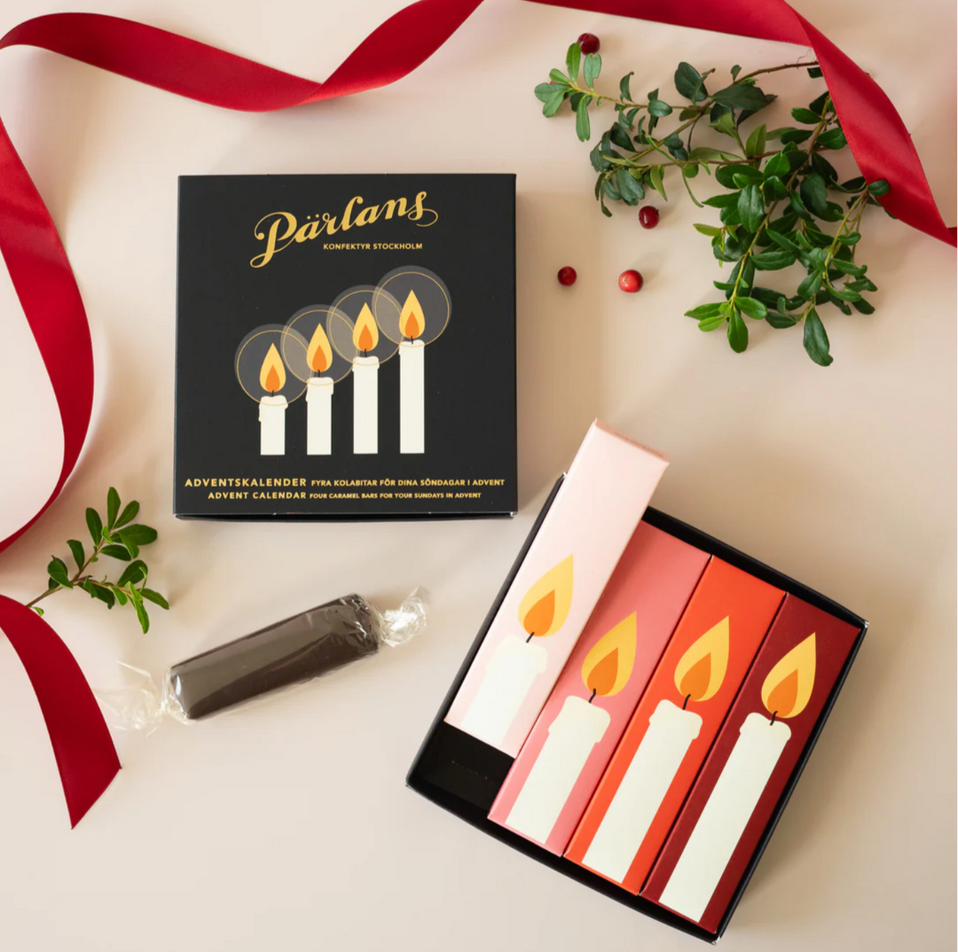 Caramel Bar i Chokolade – Adventskalender med 4 Stykker