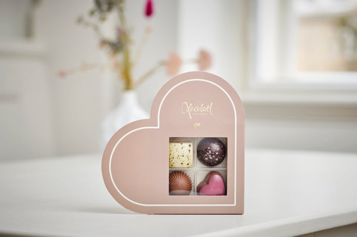 ❤️ Red Heart 4 – Fyldte Chokolader med Lakrids, Karamel, Mint & Nougat ❤️