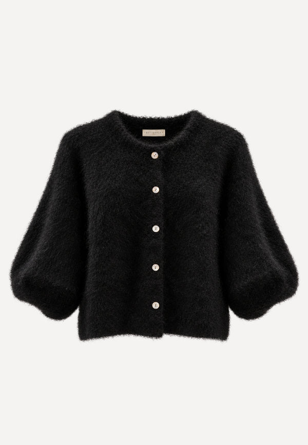 Katrine Strik Cardigan – Mohair Mix – Black