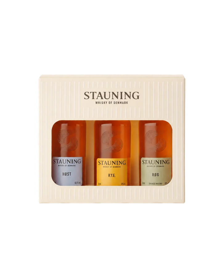 Stauning Whisky Smagesæt – Høst, Rye &amp; Røg – 3 x 5 cl