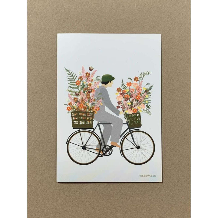 Bicycle With Flowers - Mini Kort