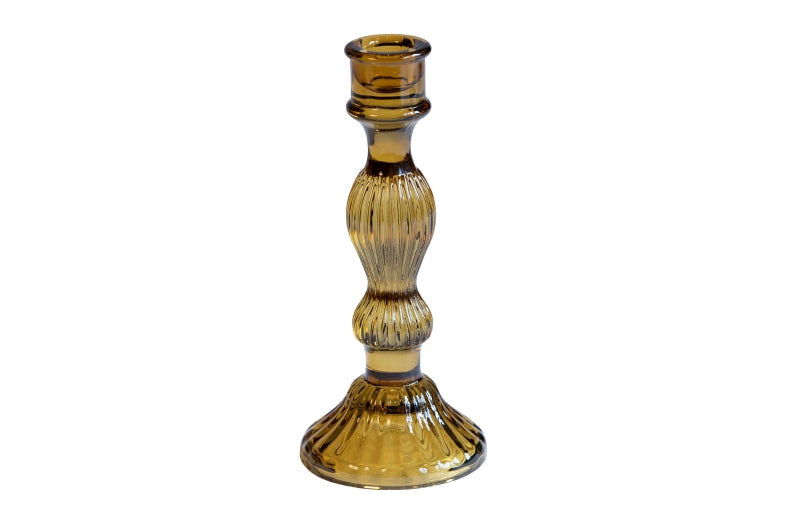 Candlestick amber | Glass