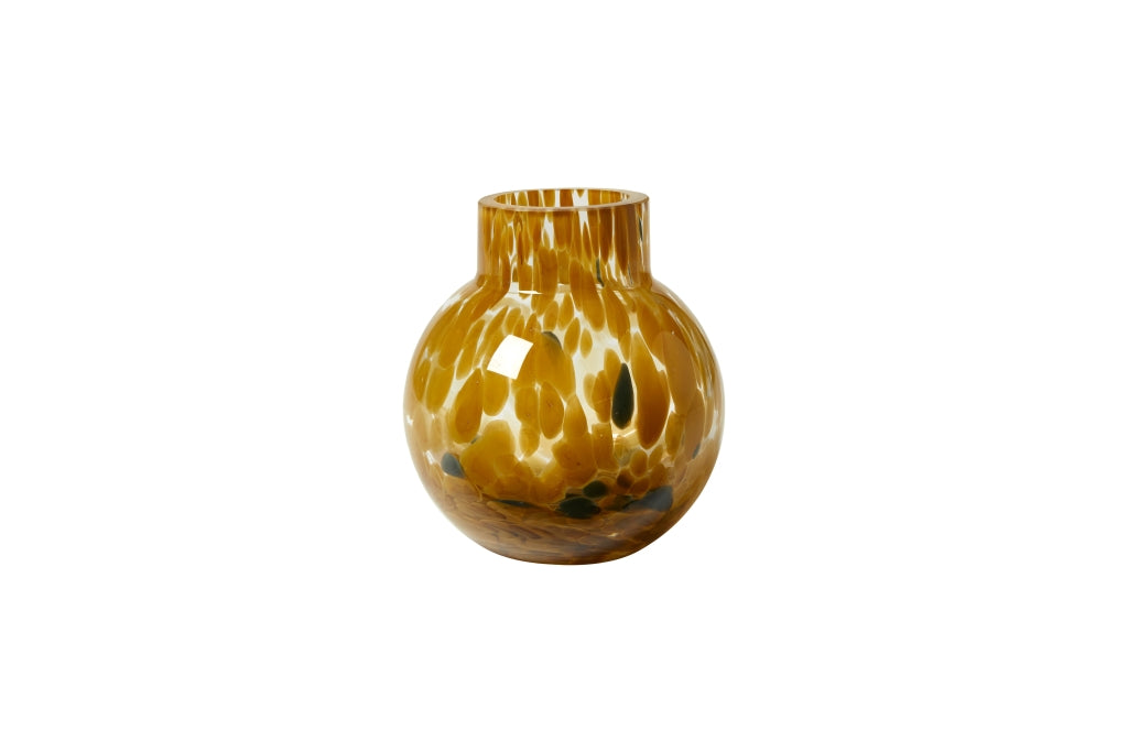 Round vase with spots