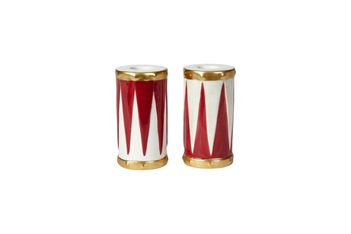 Kerzenständer/Vase im Trommel-Design