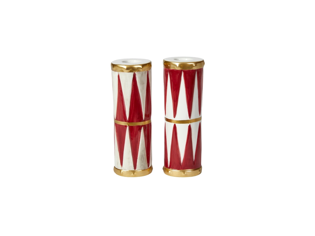 Kerzenständer/Vase im Trommel-Design