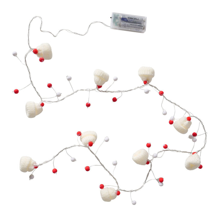 Fairy lights bobble hat