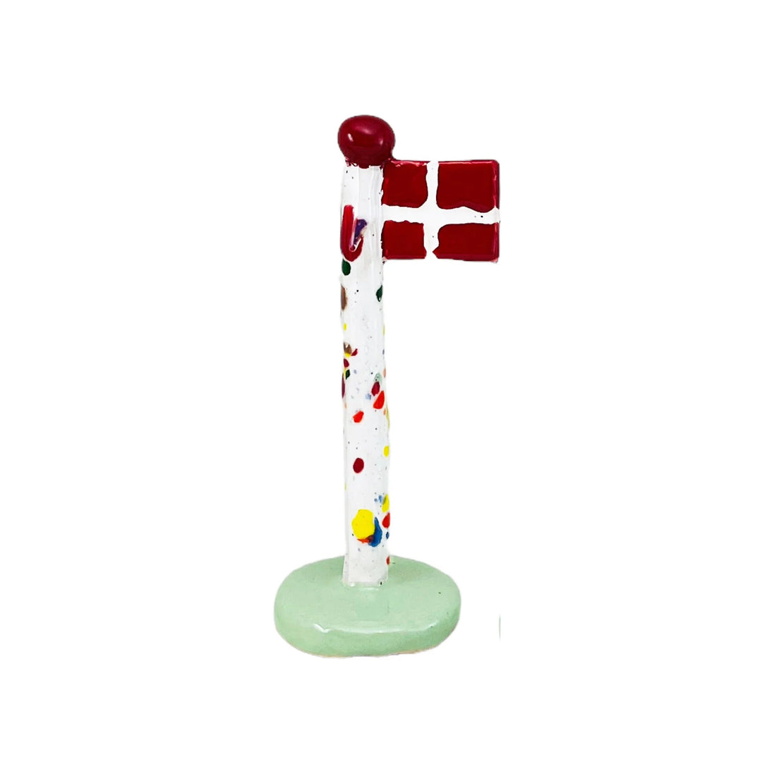 Harlekinflag - Pale Spring - Rød knop Skulptur & deko TheClayPlay Krusmølle